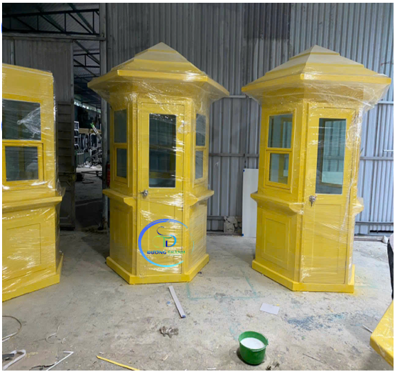 Nhà Bảo Vệ Mái Vuông Composite